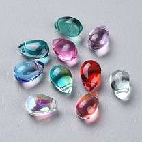 Transparent Glass Beads, Top Drilled Beads, Teardrop