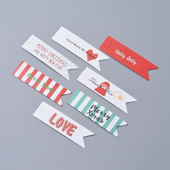 Christmas Kraft Paper Tags, Gift Tags Hang Labels, for Arts Crafts Wedding Christmas Festival