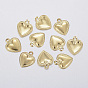 304 Stainless Steel Charms, Puffed Heart