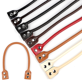 Leather Bag Strap, with Alloy Snap Buttons, for Bag Replacement Accessories