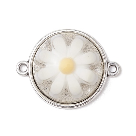 Подвески-коннекторы из эпоксидной смолы, со сплавочной фурнитурой, полукруглые ссылки