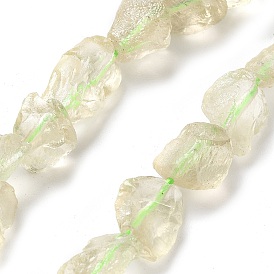 Raw Rough Natural Topaz Beads Strands, Nuggets