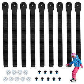 9 пакеты пластиковые кабельные стяжки, ремешок-органайзер, для управления проводами