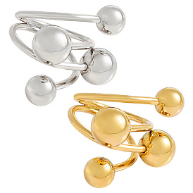 304 открытые кольца манжеты из нержавеющей стали, круглый шар