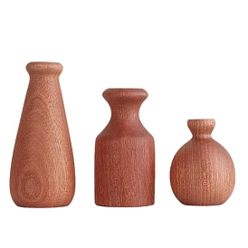 Wooden Vase, Vase For Dried Flowers, for Home Office Wedding Table Decoration