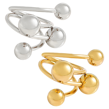 304 открытые кольца манжеты из нержавеющей стали, круглый шар