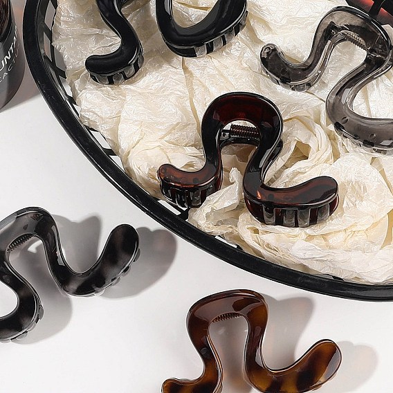 Заколки для волос с когтями из смолы, аксессуары для волос для женщин и девочек