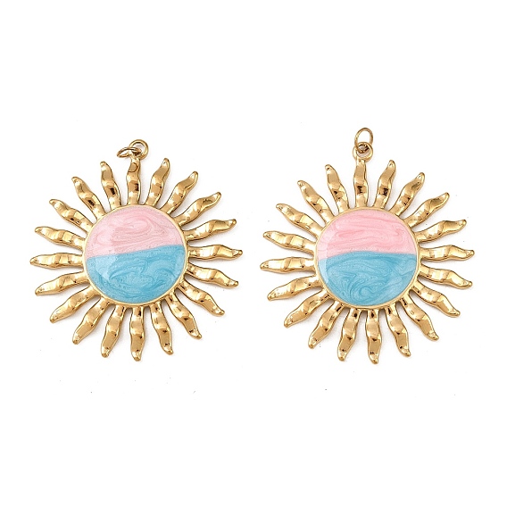 304 нержавеющей стальной эмали подвески, очарование солнца, ионное покрытие (ip), с целью перехода в кольце