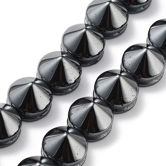 Synthetic Non-Magnetic Hematite Beads Strands, Cone