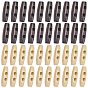 40piezas 2botones de madera natural de colores, botones de palanca de bocina, 2 agujero, para coser accesorios