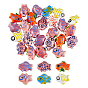 25Pcs Handmade Fish Porcelain Beads, including Blue and White Porcelain & Famille Rose Porcelain, Fish