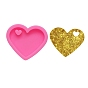 Heart DIY Pendant Silicone Molds, for Keychain Making, Resin Casting Molds, For UV Resin, Epoxy Resin Jewelry Making