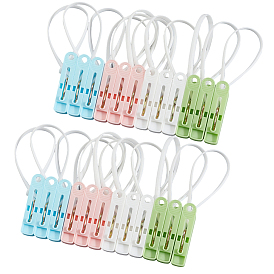 Прищепки из полипропилена с веревкой для подвешивания, зажимы для одежды