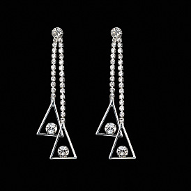Boho Tassel Earrings and Triangle Star Pendant Necklace Set for Women