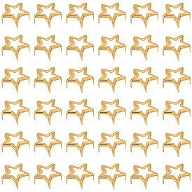 200шт. железные заклепки, звезда, для поделки из кожи