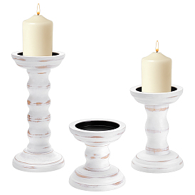 5шт. деревянный подсвечник, подсвечники, колонка