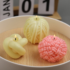 Yarn Shape Food Grade Candle Silicone Molds, for 3D Scented Candle Making