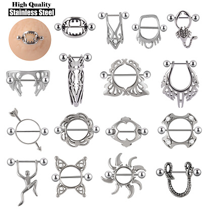 304 Стремя для соска из нержавеющей стали/щиток для соска, цвет нержавеющей стали