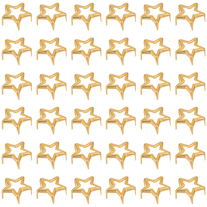 200шт. железные заклепки, звезда, для поделки из кожи