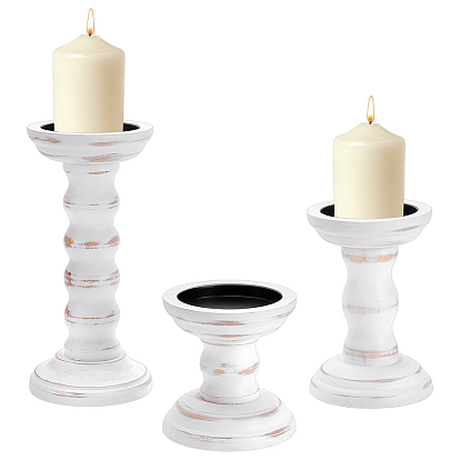 5шт. деревянный подсвечник, подсвечники, колонка