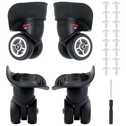 4шт. сменных колес для багажа из АБС-пластика, мебельные ролики и 1 шт. крестообразные отвертки из углеродистой стали