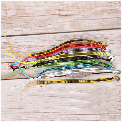 Glass Tube Beaded Handmade Bracelet with Waxed Thread - Handcrafted, Weave, Handmade.