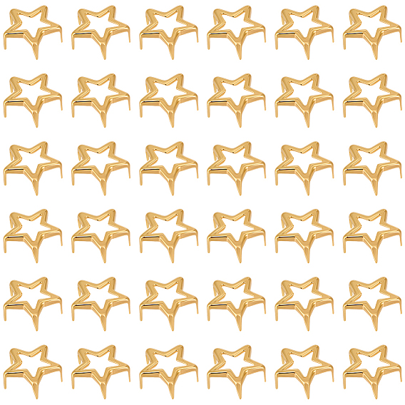 200шт. железные заклепки, звезда, для поделки из кожи