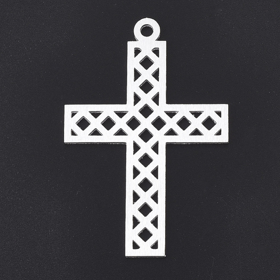 Алюминиевые большие подвески, Лазерная резка больших подвесок, крестик