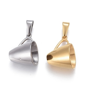 304 Stainless Steel Pendants, Cup