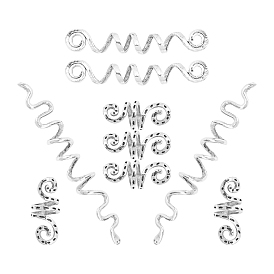 Инструменты для укладки волос, заколки для волос из сплава, заколки для волос твист заколки заколки для волос аксессуары для волос, с цинковым сплавом викинги спиральные бусины для волос кольца