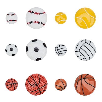 Resin Cabochons, Mixed Shapes