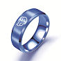 Stainless Steel Auspicious Cloud Finger Ring for Women
