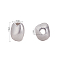 SUNNYCLUE Alloy Beads, Matte Style, Nuggets, 925 Sterling Silver Plated