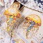 Dream Dance Ocean Realm Series 20 Sheets PET Sticker, Luminous Jellyfish for Journal Diary DIY Decoration