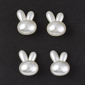 ABS Plastic Imitation Pearl Beads, Rabbit