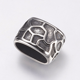304 Stainless Steel Slide Charms, Oval