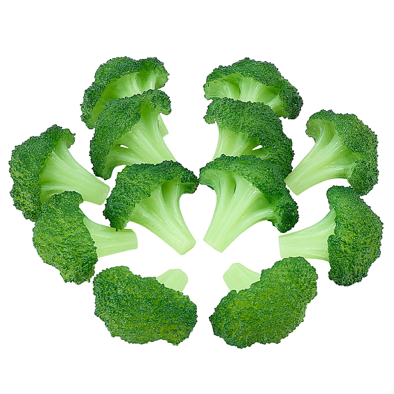 Artificial Food Miniature PVC Vegetable Broccoli, for Dollhouse Props Decoration Accessories
