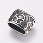 304 Stainless Steel Slide Charms, Oval