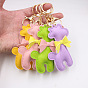 Cute Bow PU Leather Giraffe Keychain for Women's Wallet, Phone and Bag