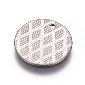 Ионное покрытие (ip) 304 подвески из нержавеющей стали, плоско-круглые