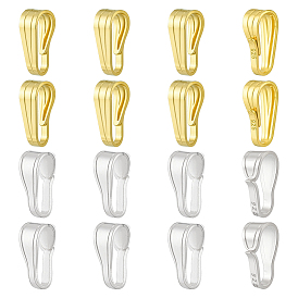 16 шт. 2 цвета 925 застежки-кнопки из стерлингового серебра, с печатью 925