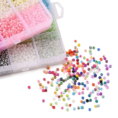 DIY Letter & Seed Beads Jewelry Set Making Kit, Including Glass Seed Beads, Alloy Pendants & Clasps, Iron Charms & Bead Tips & Jump Rings, Acrylic Heart Beads, Elastic Thread