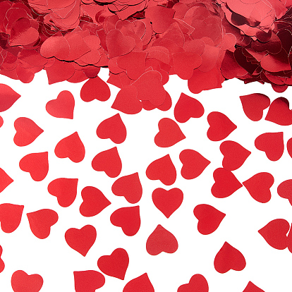 100 г бумажное конфетти на столе, для праздничных украшений, сердце