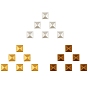 Brass Hotfix Iron On Rivets, Flat Back Pyramid Studs, Flatback Glue on Studs