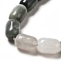 Perles en pierre naturelle avec œil d'aigle, colonne