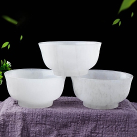 Natural Agate Decorative Bowls, for Home Feng Shui Ornament