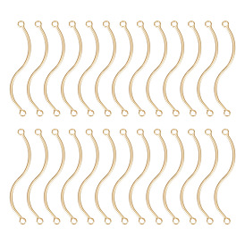 30 шт. латунные подвески для разъемов, ссылки в форме деформации