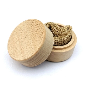 Round Wooden Ring Gift Storage Boxes, Jewelry Gift Boxes