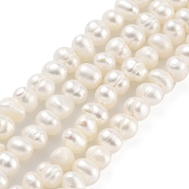 Natural Cultured Freshwater Pearl Beads Strands, Potato