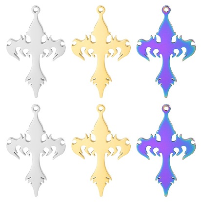 Stainless Steel Pendants, Cross Charms